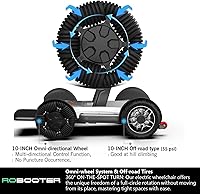 Vista 7 de Dispositivo inteligente para silla de ruedas eléctrica, plegado automático, control remoto, inteligente, compacto y resistente, potente motor dual