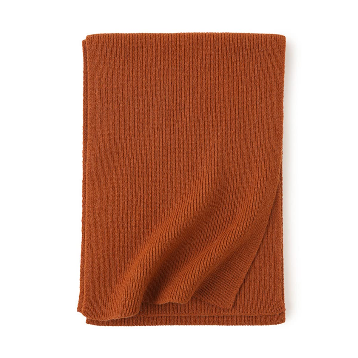 YUONNY Bufanda de Lana de Punto para Hombres y Mujeres, Invierno Suave Braga Cuello de Punto Cálido, Unisex Color Sólido Pañuelo de 100% Lana, Moda Clásico Bufanda Cálida