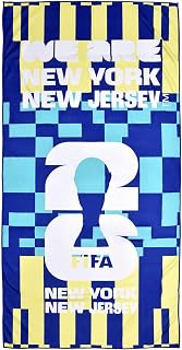Official FIFA World Cup 2026 Edition - Emblem Towels 30x60 Inch Velvet - Soft, Durable Men & Womens Towel- Machine Washable (Host New York)