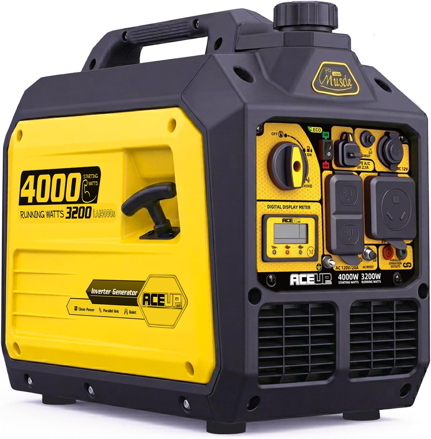 Aceup Energy 4000 Watt Inverter Generator Portable 149cc, Gas Powered Generator Quiet for Home, RV-Ready, EPA Compliant