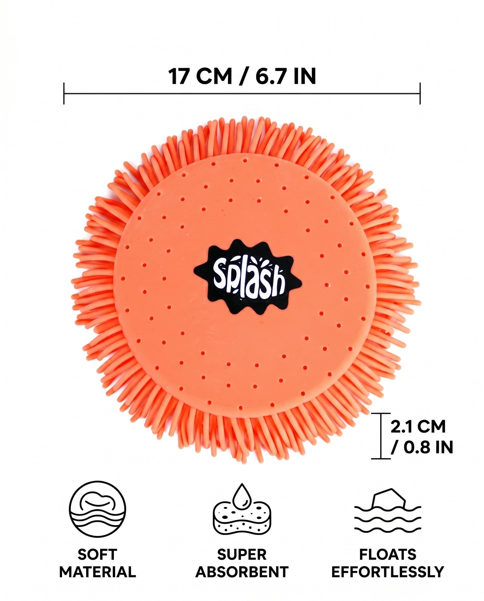 Frisbee ad Acqua Morbido Assorbente Galleggiante Giocattolo Acquatico per Bambini e Adulti