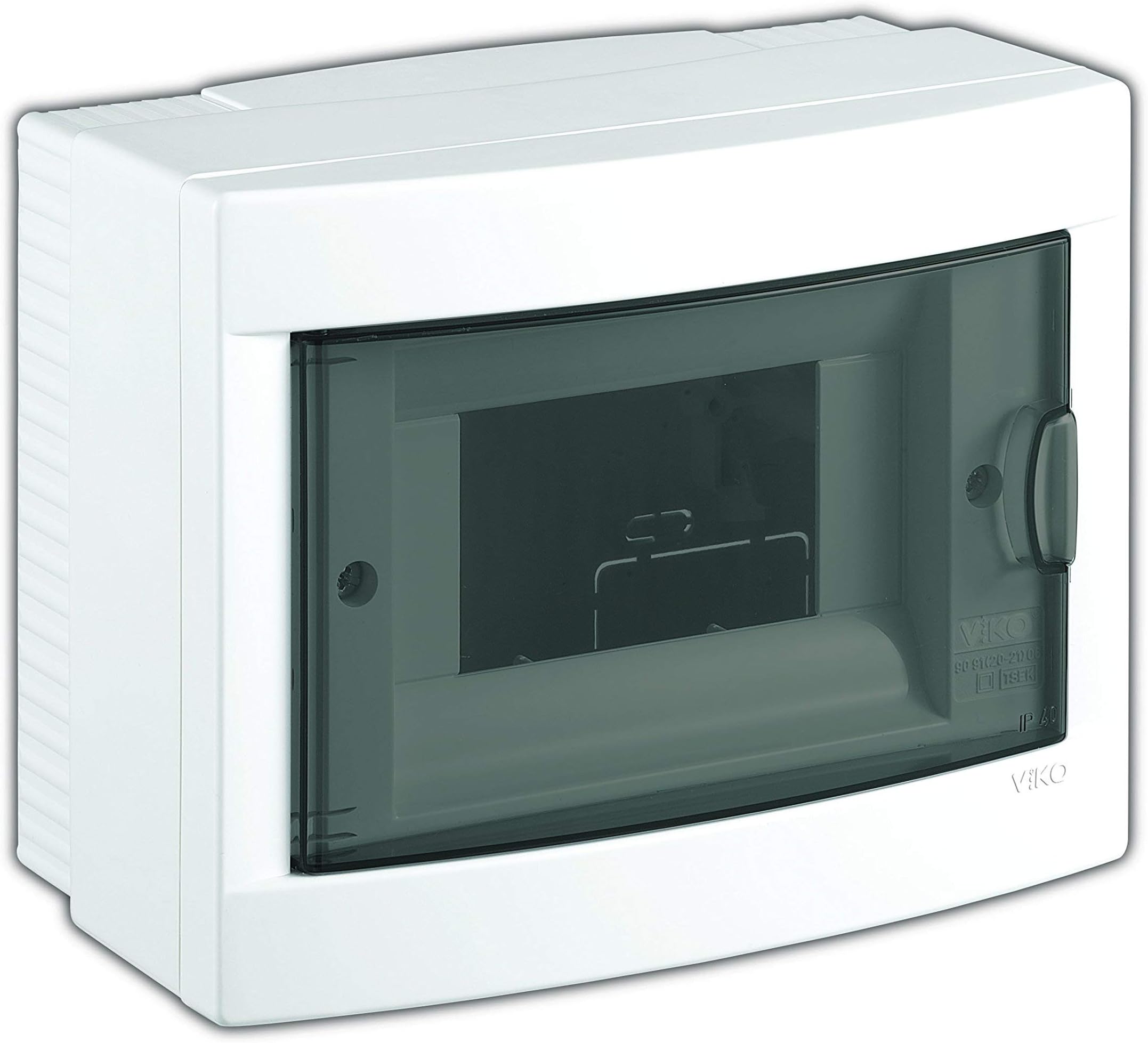 Surface-Mounted Small Distribution/Fuse Box/Distribution Box Surface-Mounted IP40 2,4,6,8,12,16,24,36 Module, 1,2,3 Row with DIN Rail + PE/N Terminals