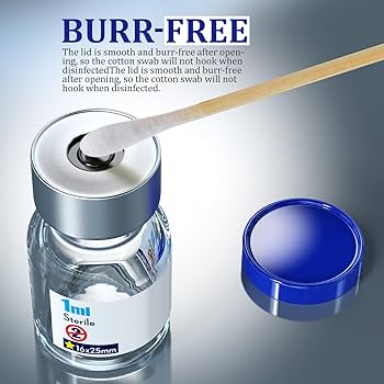 Ks Tek Sterile Bottles Ks-Tek 10-Pack Sterile 3ml Vials With Self-Healing Ports & Flip-Off Caps (Blue) Bac Water For Injection