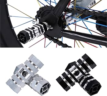 超小径自転車　リヤ左右ハブステップ付き Amazon | 4本セット ハブステップ 自転車ペグ 自転車ステップ