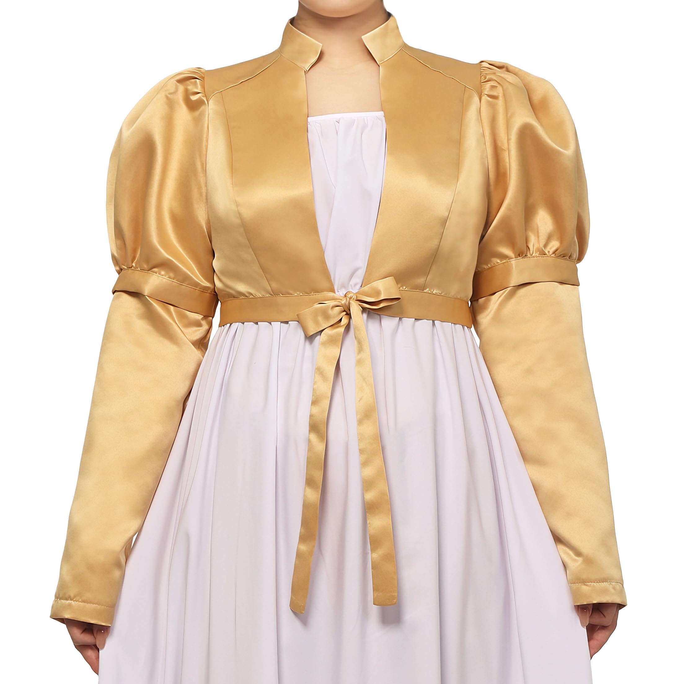 Chaqueta Regency Spencer para Mujeres, Blusa de Cintura Alta Tops de Vestido de Baile Victoriano Costume