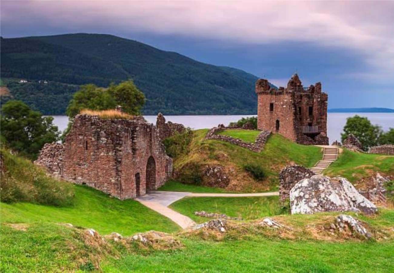 Jigsaw Puzzles The loch Ness Scotland Landscape Stock Pictures Royalty Free Photos for Kids Adults Educational Intellectual Game Gift Large Puzzle Toys DIY Challenge Indoor - 20โx30โ(1000 Pieces)