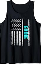 Eddie Name American Flag - Eddie First Name Tank Top