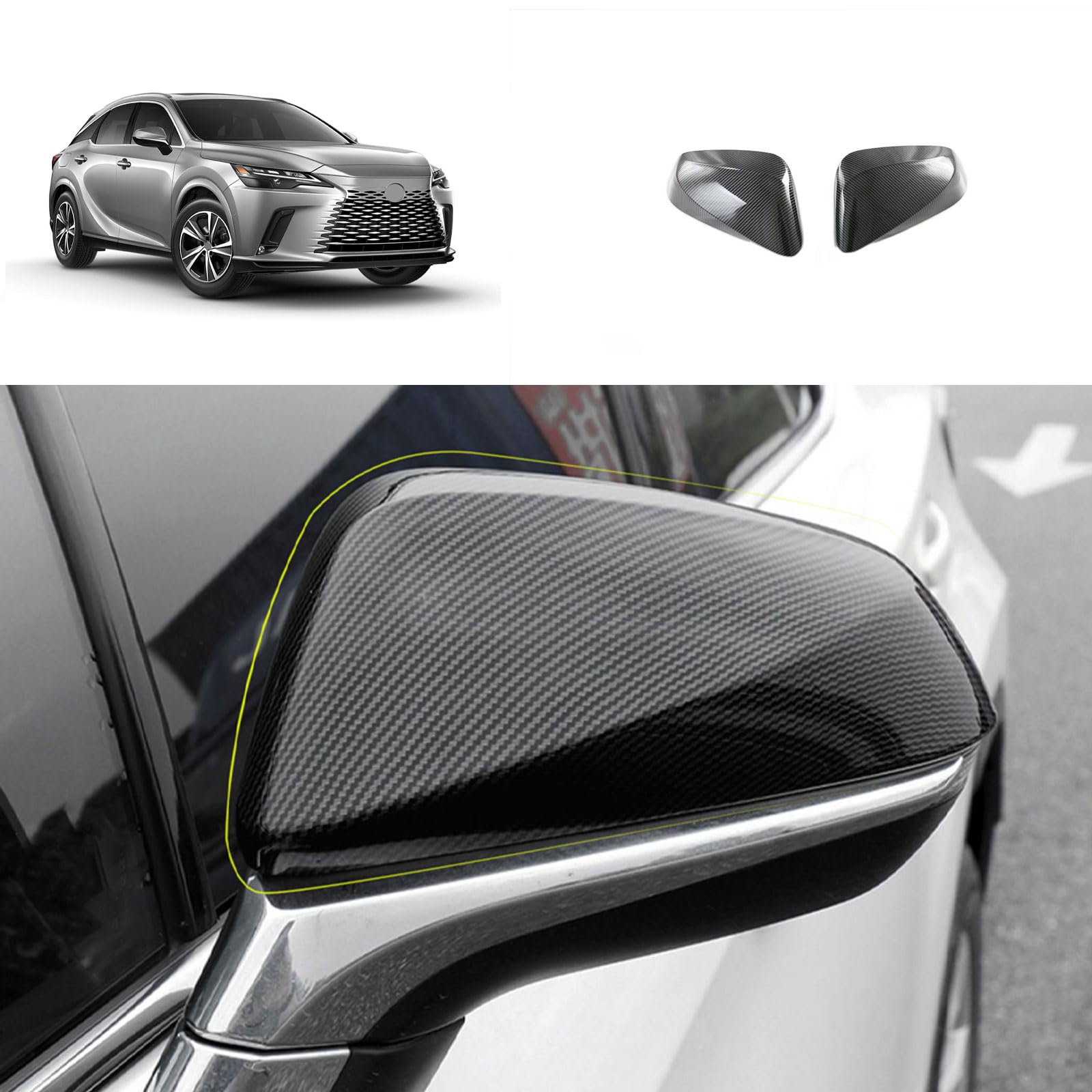 Amazon.com: TERDARAY Side View Mirror Cap Cover Compatible With