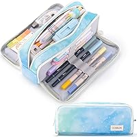 Vista 1 de CICIMELON Lapicera de gran capacidad con 3 compartimientos para la escuela, adolescente, niña y niño, hombre y mujer, Dream