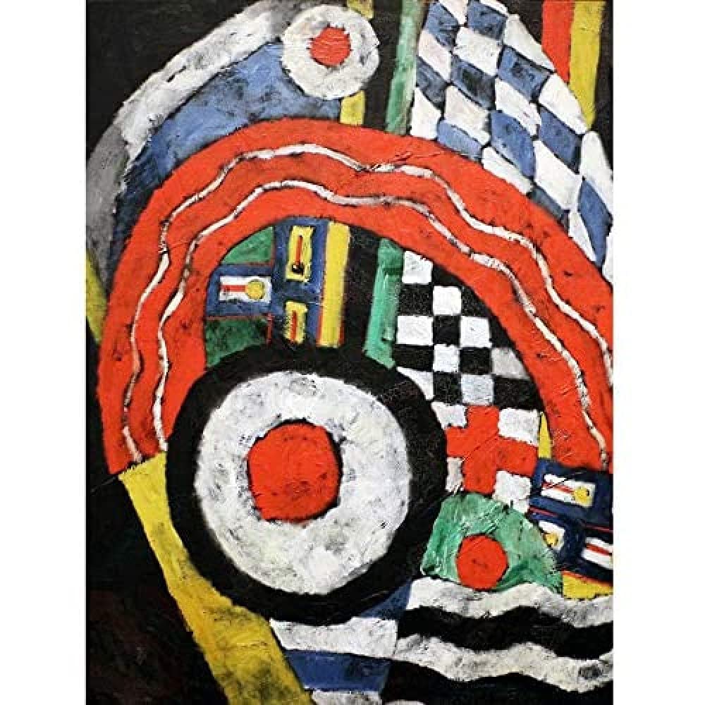 Artery8 Marsden Hartley Painting No 46 1914 Art Print Canvas Premium Wall Decor Poster Mural