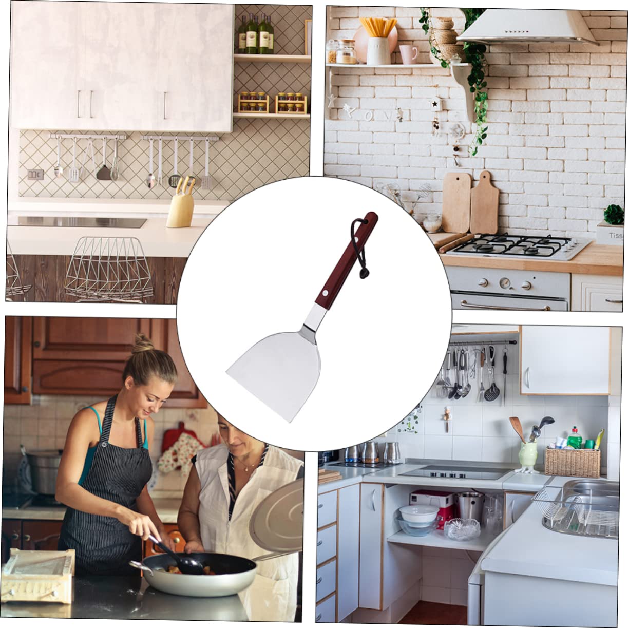 NAMOARLY Pizza Spatula Paddle Grill Metal Pizza Turner Peel Stainless Steel Server Easy to Clean