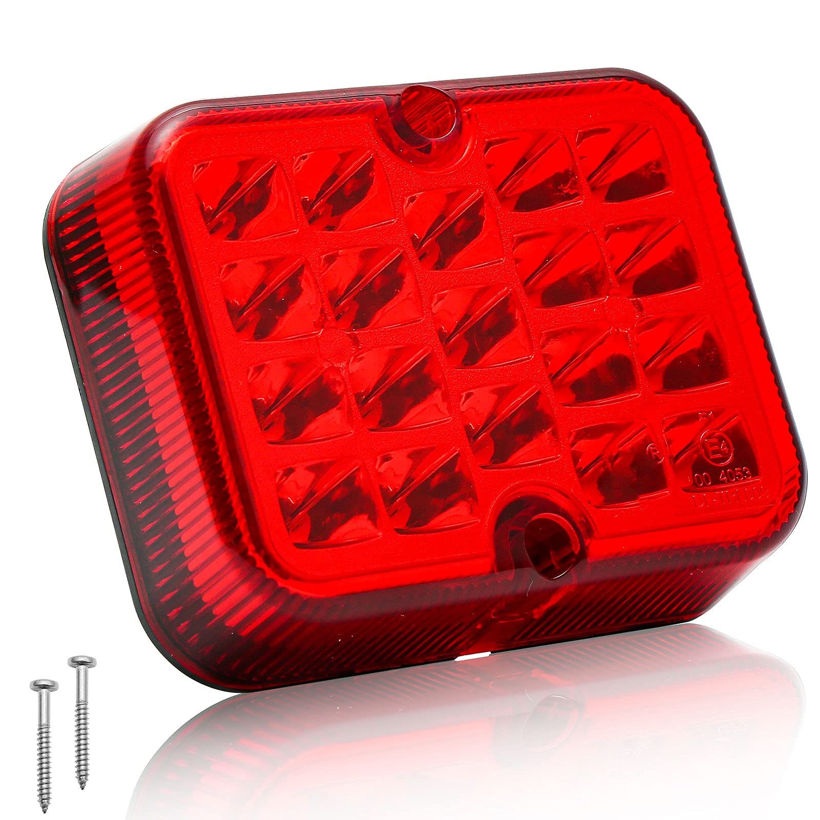 1piece LED Rosso Fendinebbia Posteriore 12v24v Per Rimorchi Fendinebbia Veicolo Blocchi Luci Antinebbia Impermeabile Per Roulotte Camion Omologazione