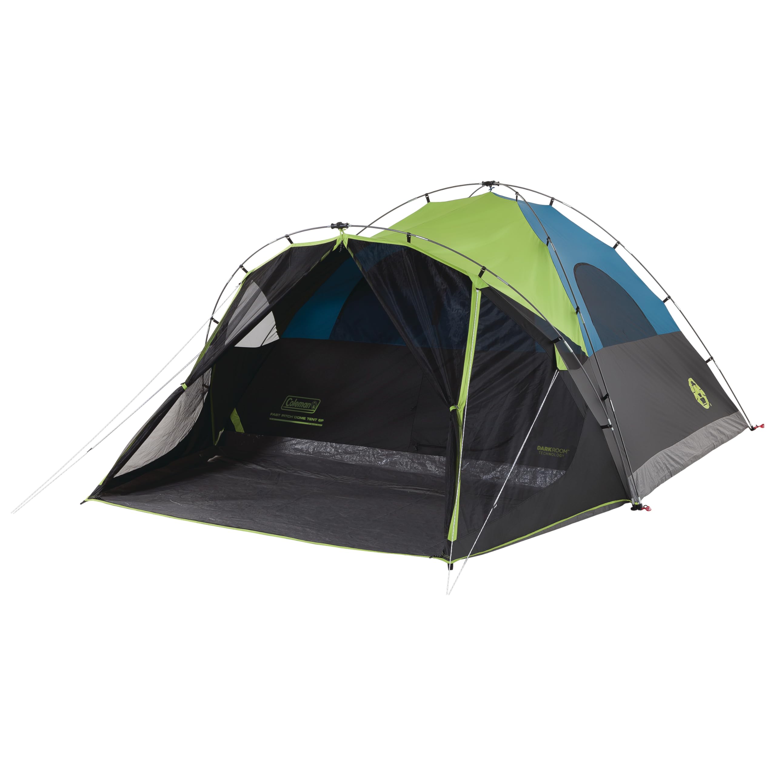 Coleman Carlsbad Dark Room Tent with Screened Porch 4/6 Person Tent Blocks 90% of Sunlight to Keep Inside Cool Weatherproof with Easy Setup Made of PFAS-Free Materials
