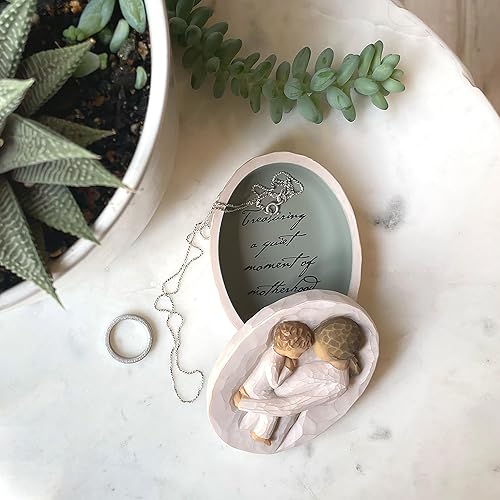 Miniatura 5 de Willow Tree Close to me - Figura con caja de recuerdos de ternura, esculpida pintada a mano, juego de 2 piezas