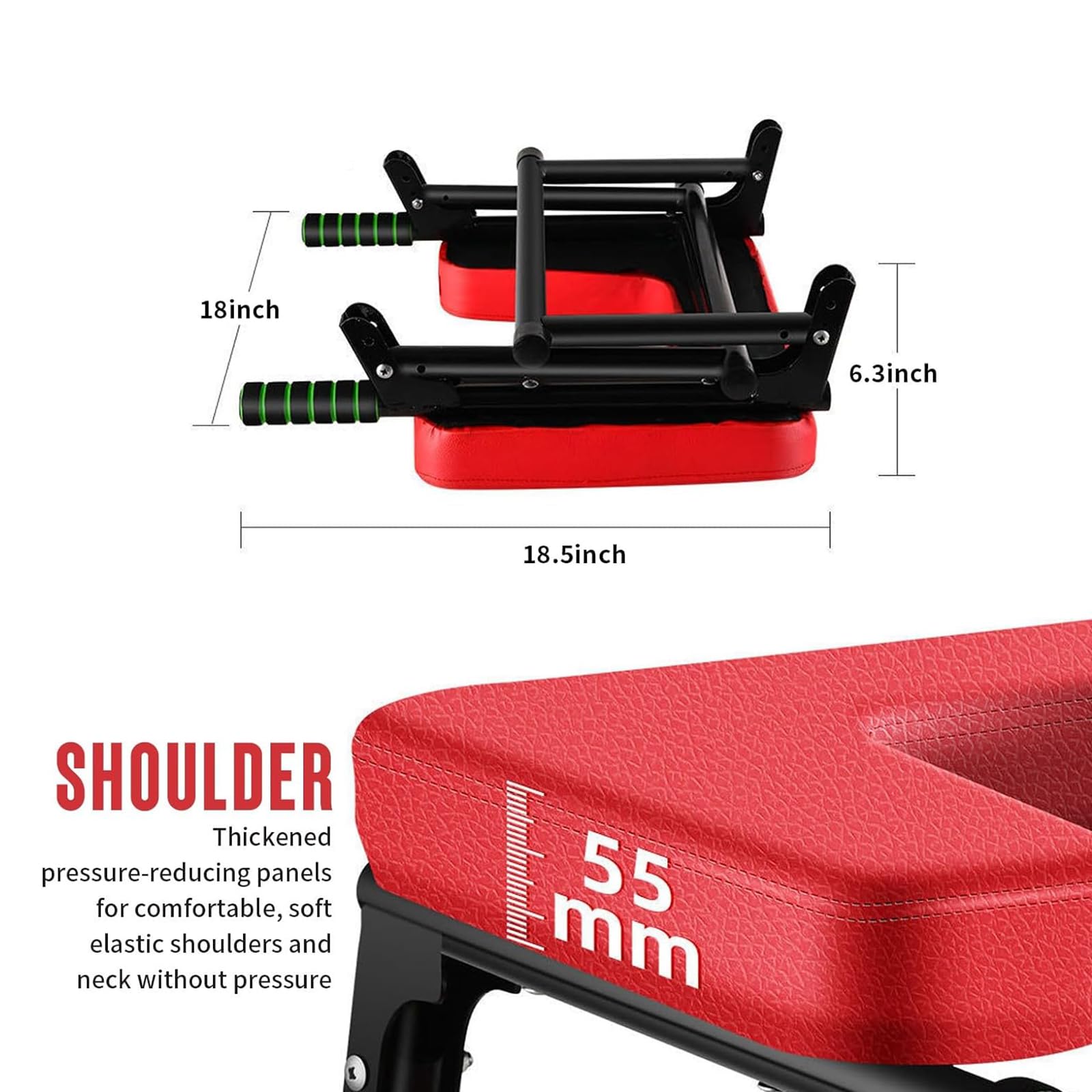 Generic Tavolo pieghevole a inversione, sgabello multifunzionale per yoga, supporto a spalla, supporto per la testa e allenamento della forza, sedia Gravity Trainer e yoga