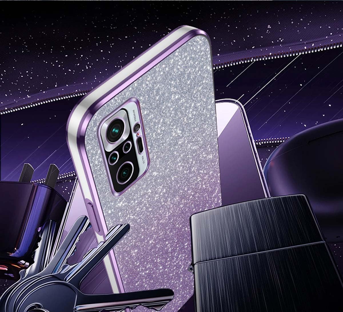 ATISIJIE Cover per Xiaomi Redmi Note 10 Pro 4G, Custodia
