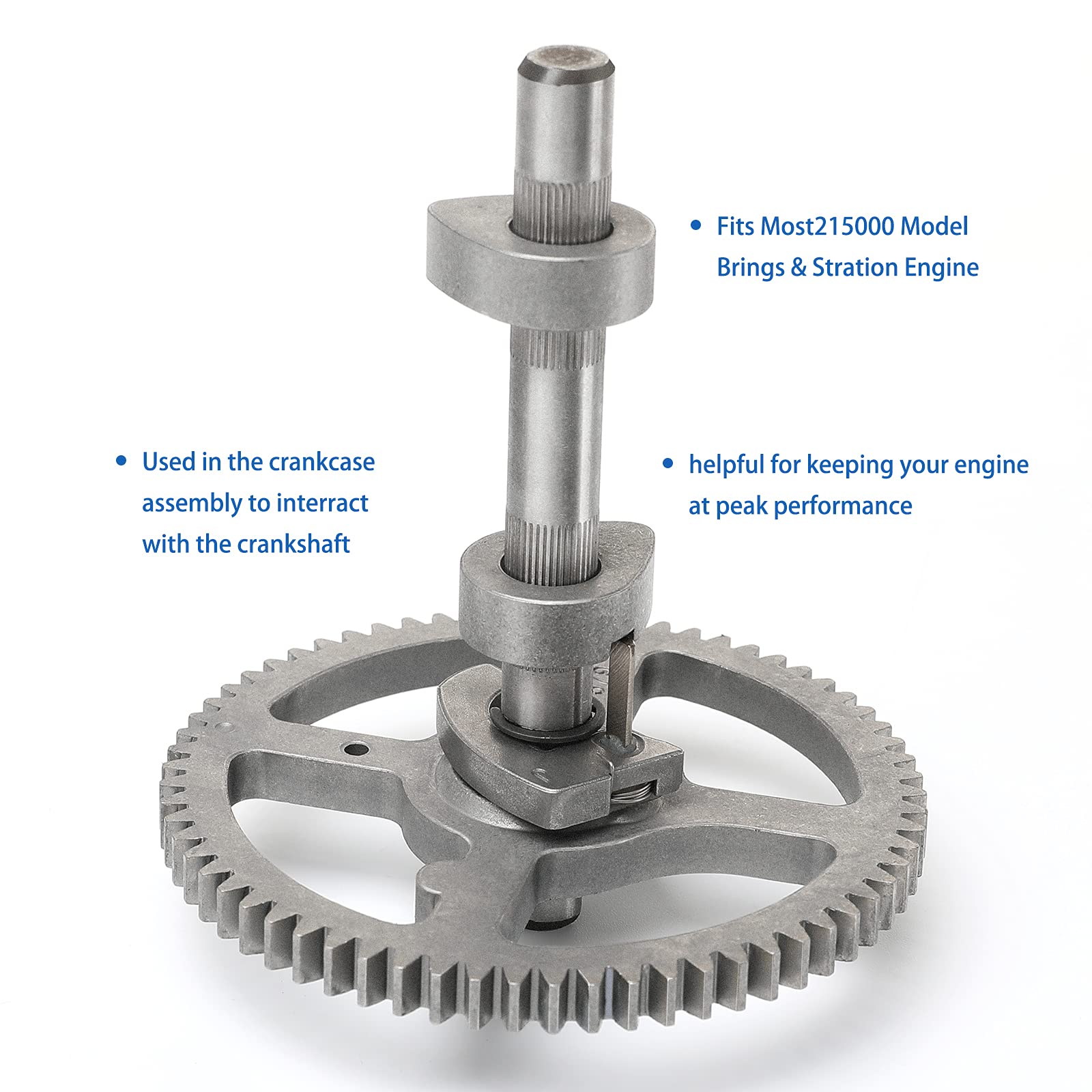 Camshaft 84005207 for Briggs & Stratton 793880 793583 792681 791942 795102 Camshaft kit, Cam Replacement Kit with 795387 Oil Seal Ring and 697110 Crankcase Gasket