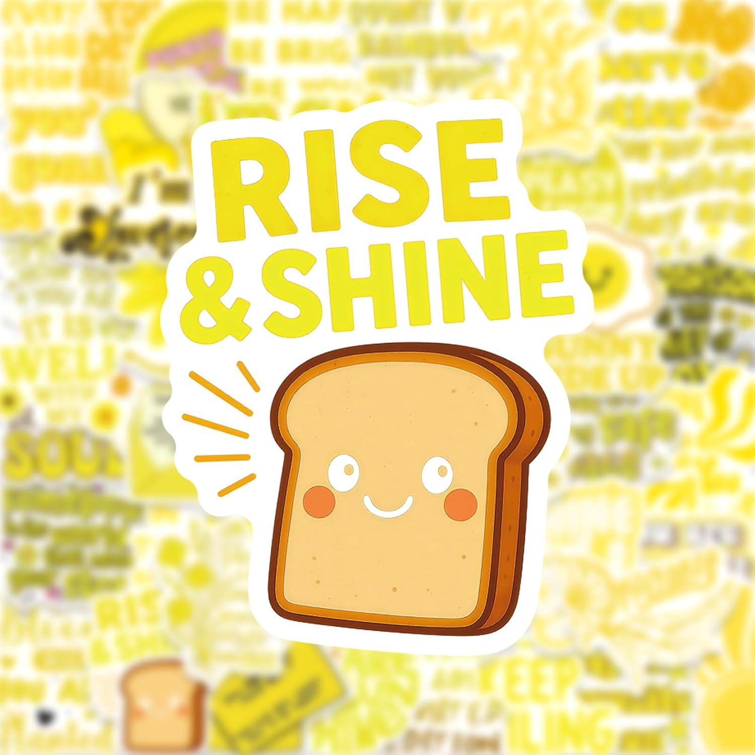 Positive Motivational Stickers Inspirational Quote Stickers(Yellow) image 2