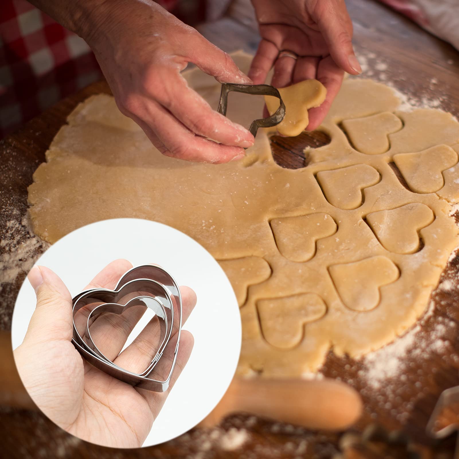 12-delige koekjessnijder vormen bakset roestvrij staal kleine koekjessnijders bevatten bloem, hart, ster, ronde vormen voor koekjesgebak, fondant, sandwichtaart, decoratie