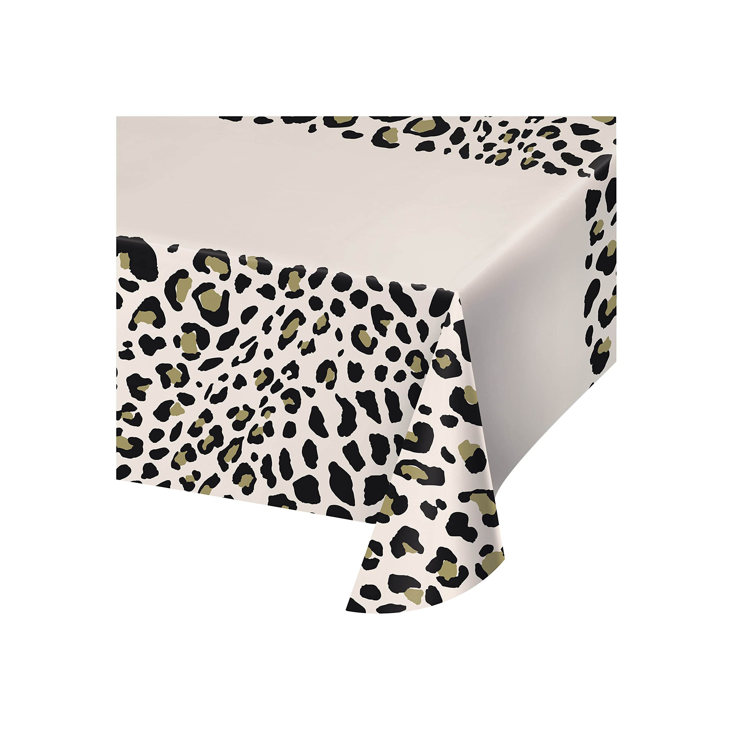 Creative Converting Leopard Paper Tablecloth, 1 ct