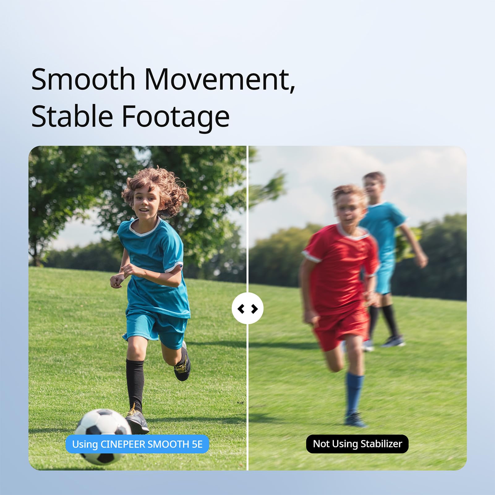 Jiawu Innovativo Stabilizzatore del Telefono a 3 Assi con Luce integrata: Registrazioni di Movimento Fluide per Vlogger e Registi (LISCIO 5E)