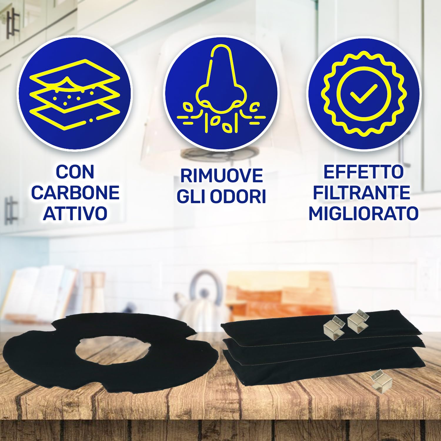 Filtro Carbon Activo para Campana Extractora Ø 240 mm F00433/1 para Elica | MADE IN ITALY - MONTERAL