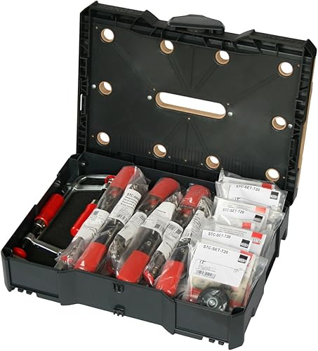 Miniatura 3 de Bessey STC-S-MFT Systainer Juego de abrazaderas de palanca, color negro, 1