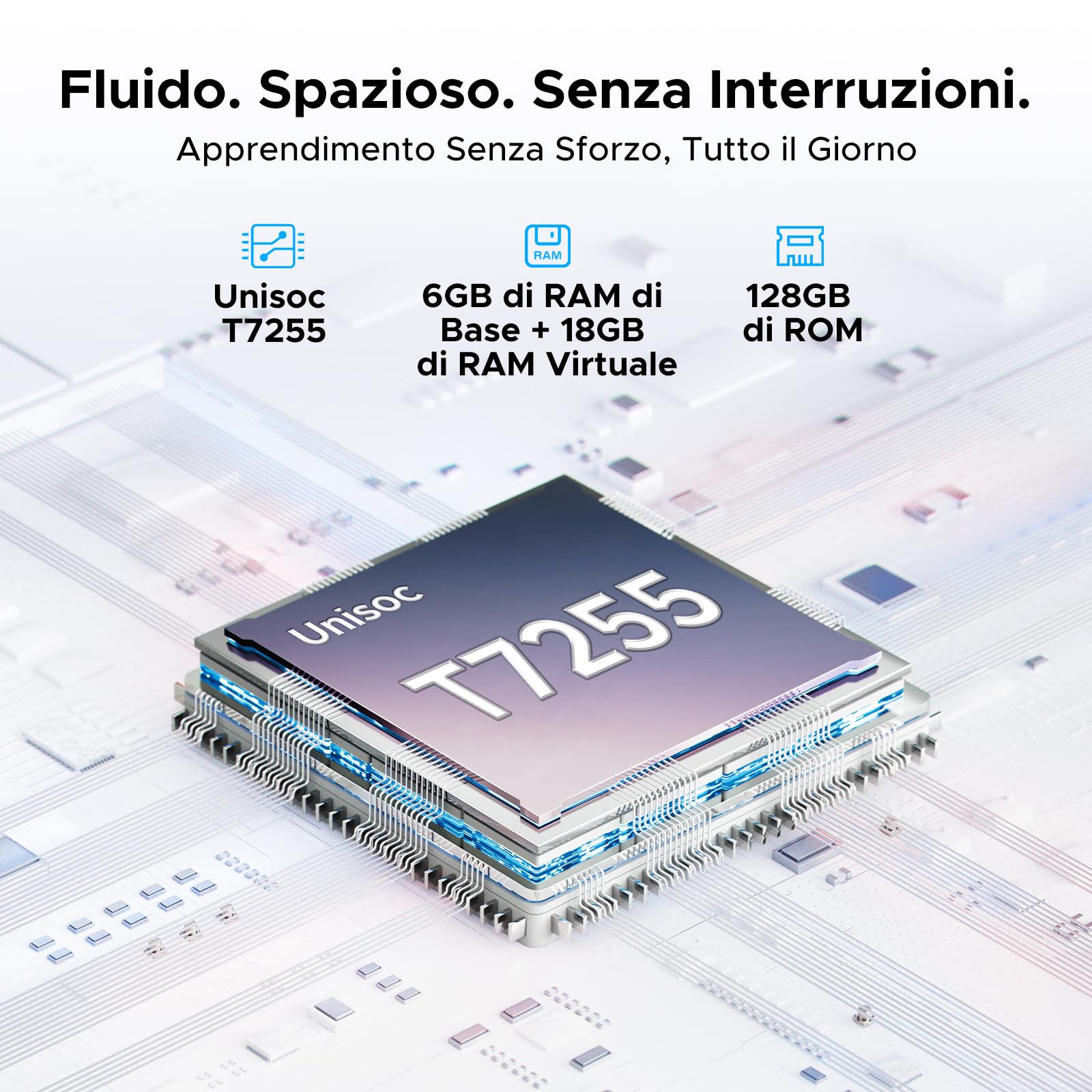 DOOGEE U12 Tablet 12 Pollici, Tablets Android 16, 90Hz 2000*1200 24GB RAM+128GB ROM/TF 2TB, Octa-Core PC, 5G WiFi/9000mAh/Gemini AI/Widevine L1/13MP+8MP/OTG/BT5/FACE ID/Doppi altoparlanti/3.5mm Jack