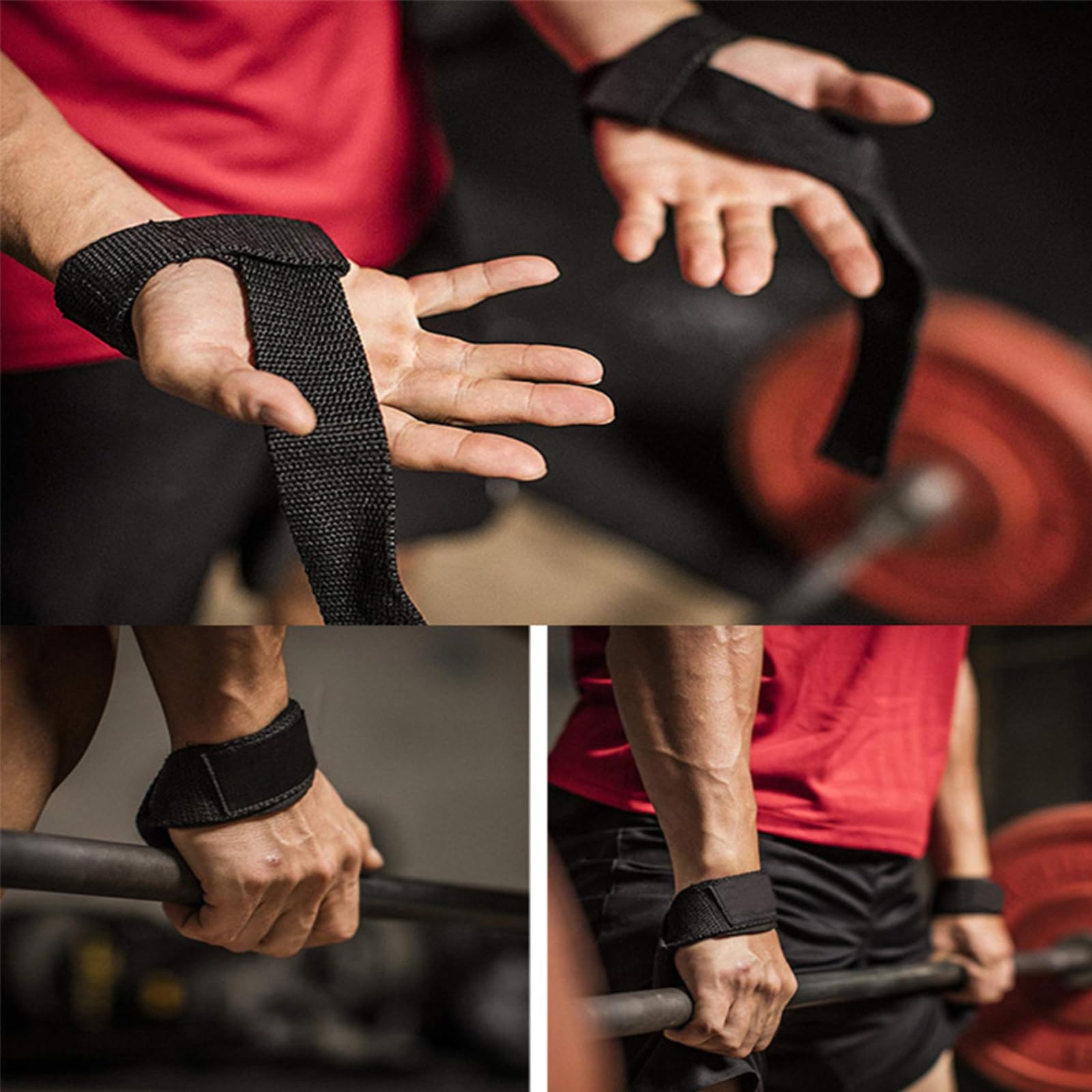 Cinghie Per Sollevamento Pesi - Imbottite Per Deadlift E Trazioni | Uomo E Donna | Fitness E Bodybuilding - Foto 3