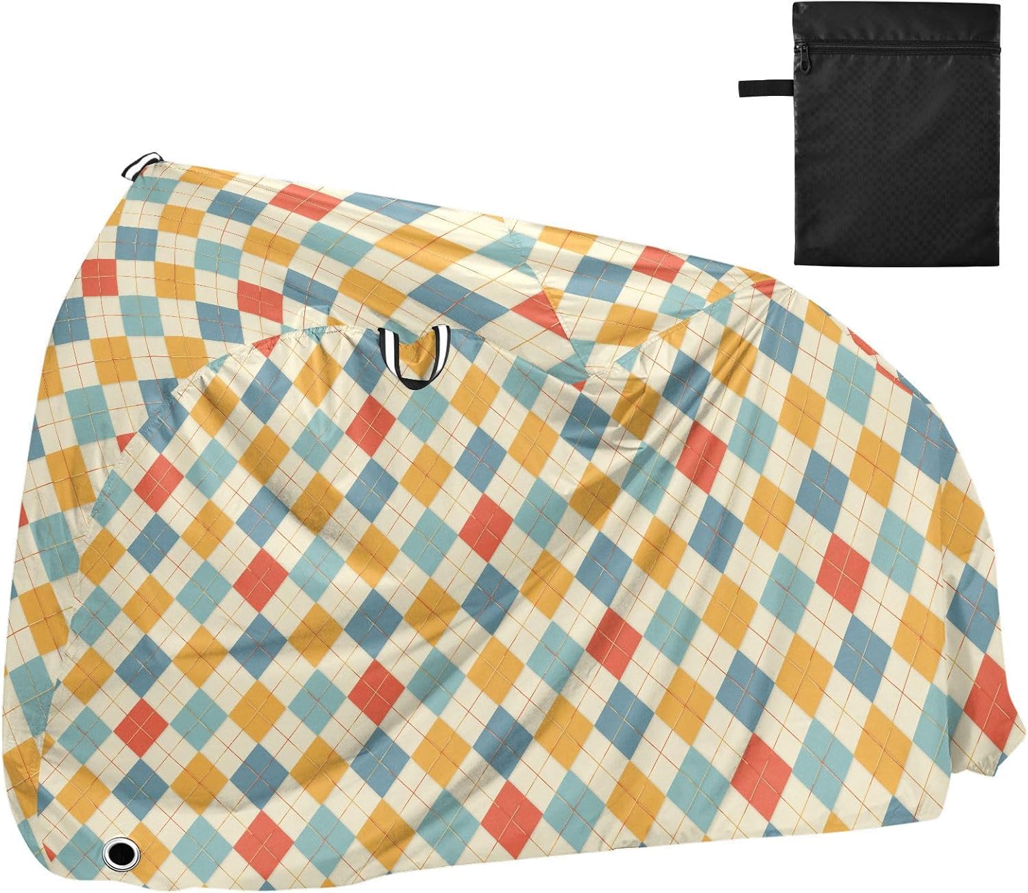 Colorful Checkerboards Covers for Bike Waterproof Mountain Bike Cover Bikes Storage