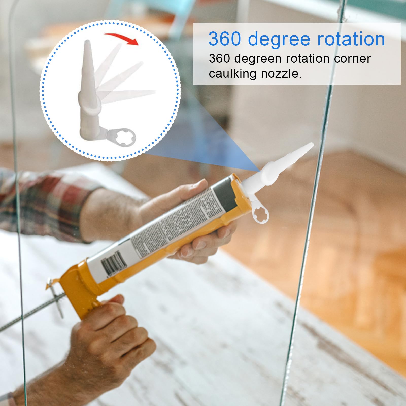 10Pcs Silica Winkel Düse Schraube-Auf Kartuschen Düse 360 Grad Rotation Gebogen Kegel Düse Kartuschenkleber Kopf Teile Ersatz Silikon Spitze Steckdosen