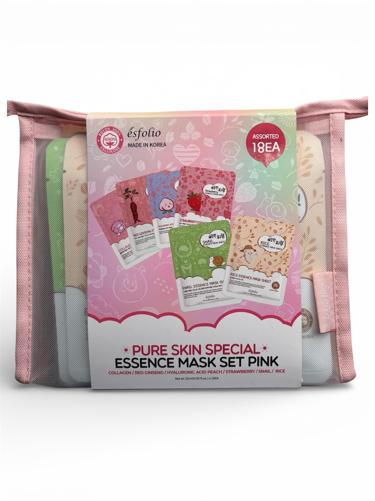 Amazon.com : esfolio Pure Skin Special Essence Mask Set, 6