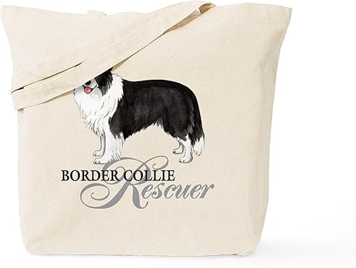 Vista 35 de CafePress Border Collie - Bolsa de lona natural, bolsa de compras reutilizable