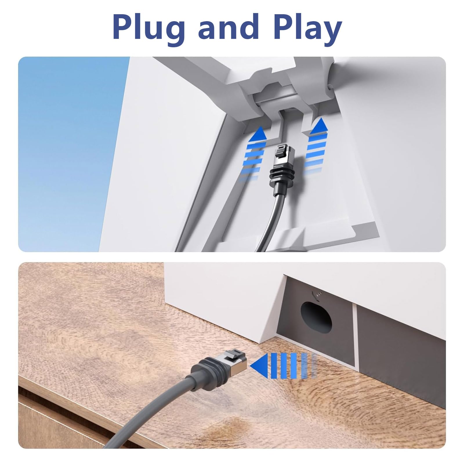 Cavo Starlink Gen 3 Da 46 M (150 Ft) Impermeabile - Ricambio Alta Velocità Per Satellite Starlink V3 | Ethernet, Resistente