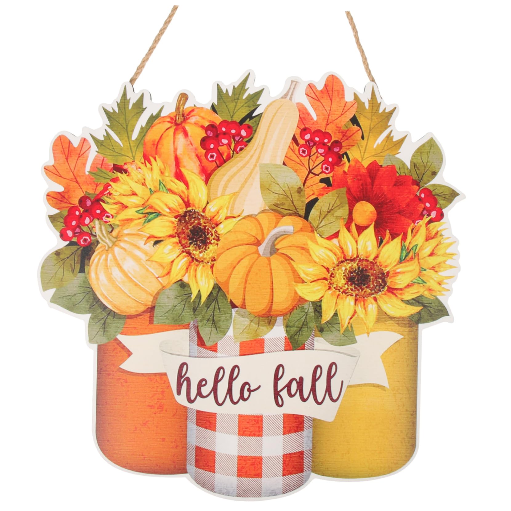 Listado Tarro De Albañil, Señal De Navidad Decoraciones De Boda De Otoño Colgador De Puerta De Entrada Adorno De Navidad Letreros De Bienvenida De Navidad Decoración De Boda Madera KITANDOVE