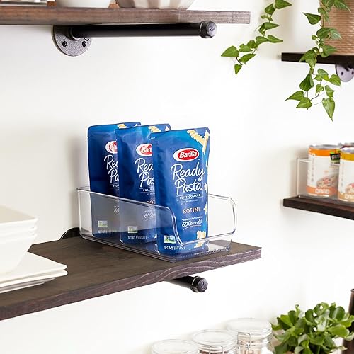 Miniatura 4 de iDesign Linus - Contenedor organizador de plástico para refrigerador y congelador, contenedor transparente para alimentos, bebidas, organización de