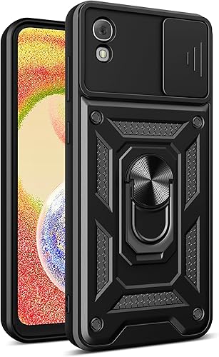 Vista 27 de Compatible con Tecno Pova 5 carcasa de soporte, con cubierta deslizante para lente de cámara compatible con Tecno Pova 5 Free Fire LH7n, funda azul