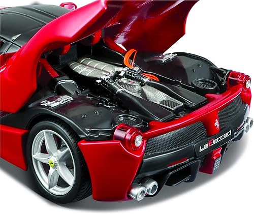Miniatura 3 de Maisto Línea de montaje a escala 124 LaFerrari Vehículo fundido a presión - Rojo