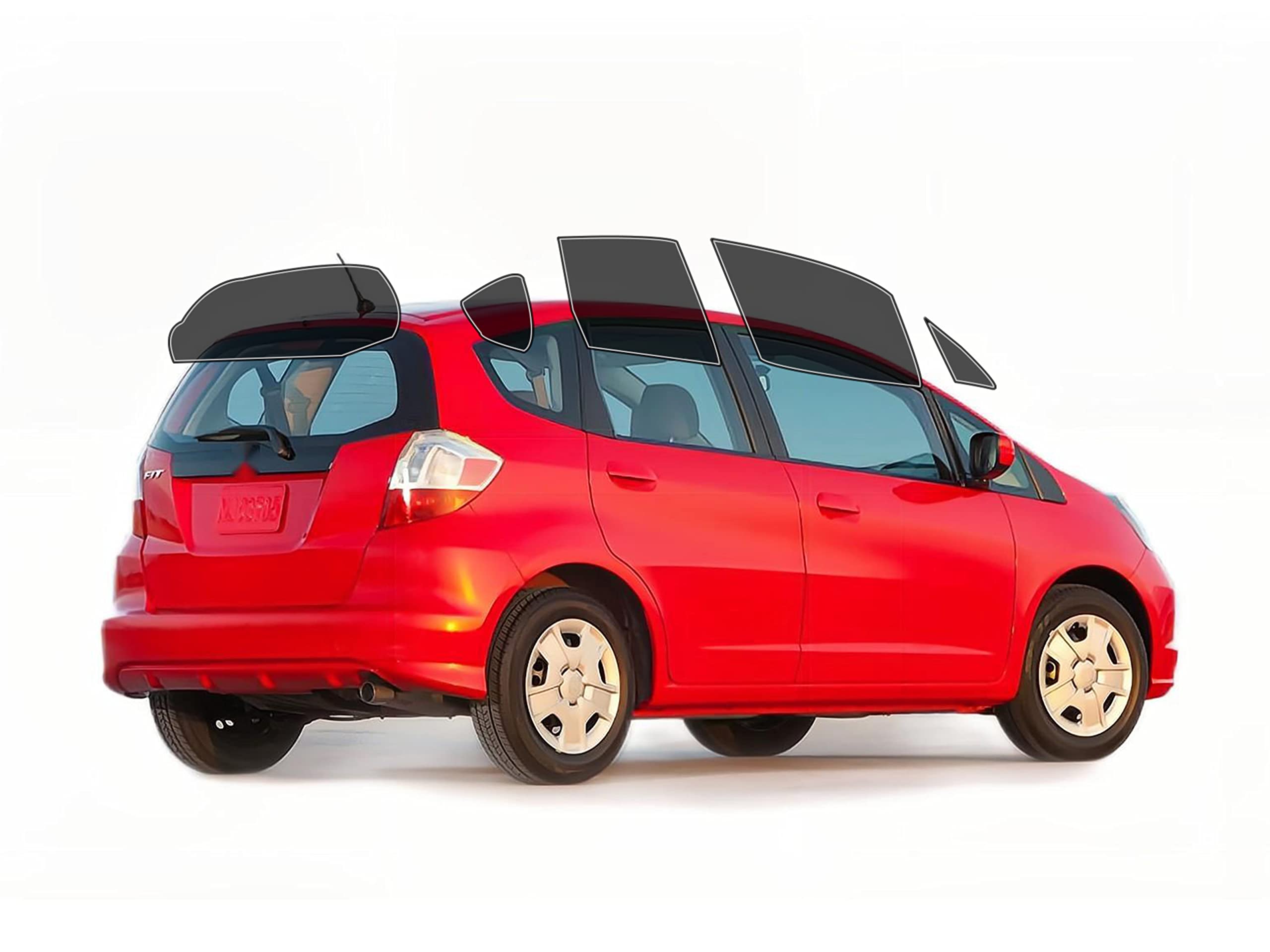 AUTOTEK Precut Windows Tint Film All Sides Cars Sun Blocking Protection Privacy Anti Shatter Glass 2 Ply Film Any Tint Shade kit for Honda Fit 2009-2014