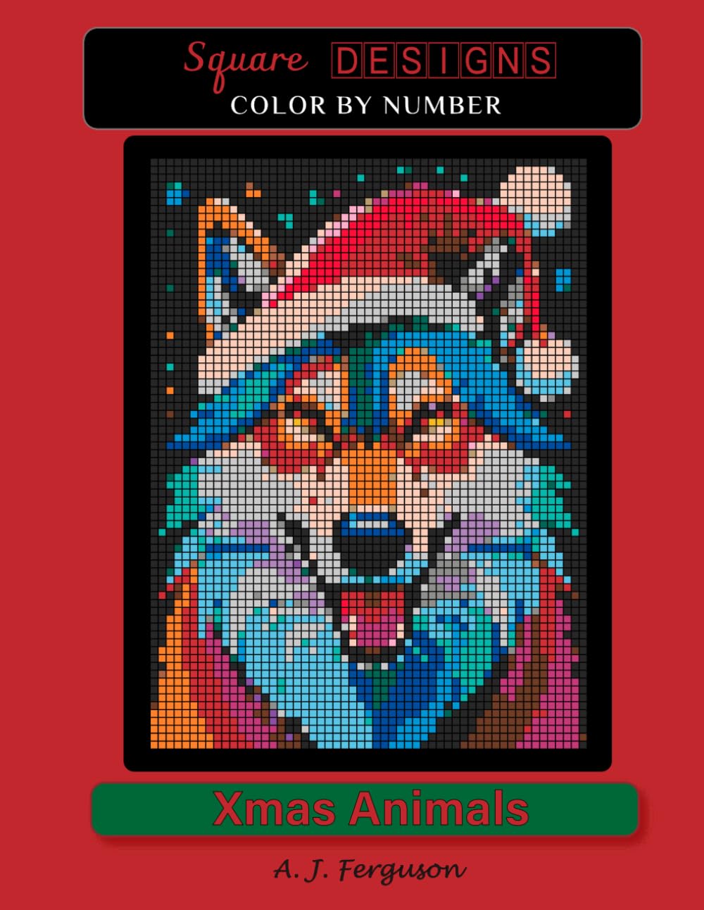 Xmas Animals Color by Number Book - Standard paper