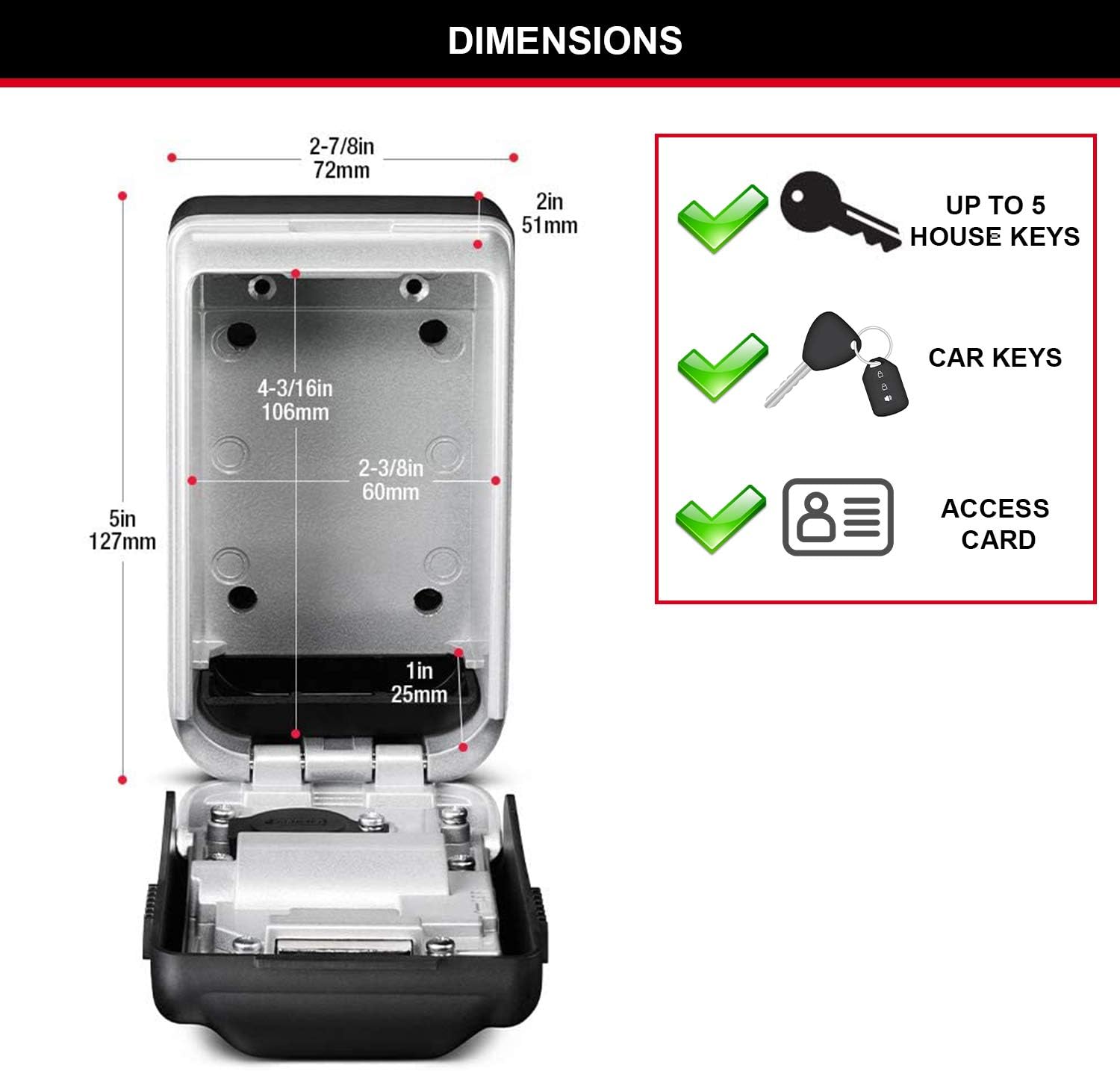 Free Shipping Offer Master Lock - 5425E Light Up Dial Select Access┬« Wall Mounted Key Box