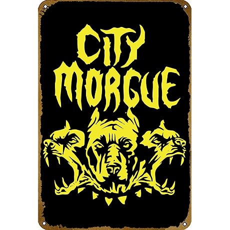 City Morgue Three Wardogs Music Poster Retro Metal Tin Vintage Sign