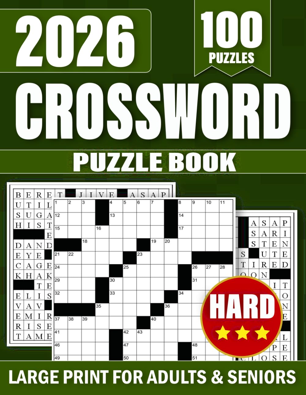 2026 Fun & Relaxing Crossword Puzzles for Everyone: Enjoy Hours of Relaxing Word Puzzle Entertainment