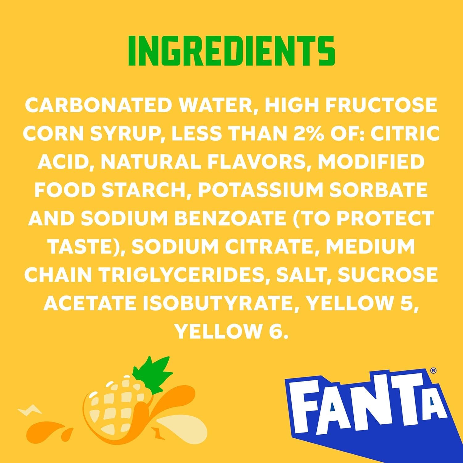 Fanta Pineapple 12 FL OZ (355ml) - 12 Cans