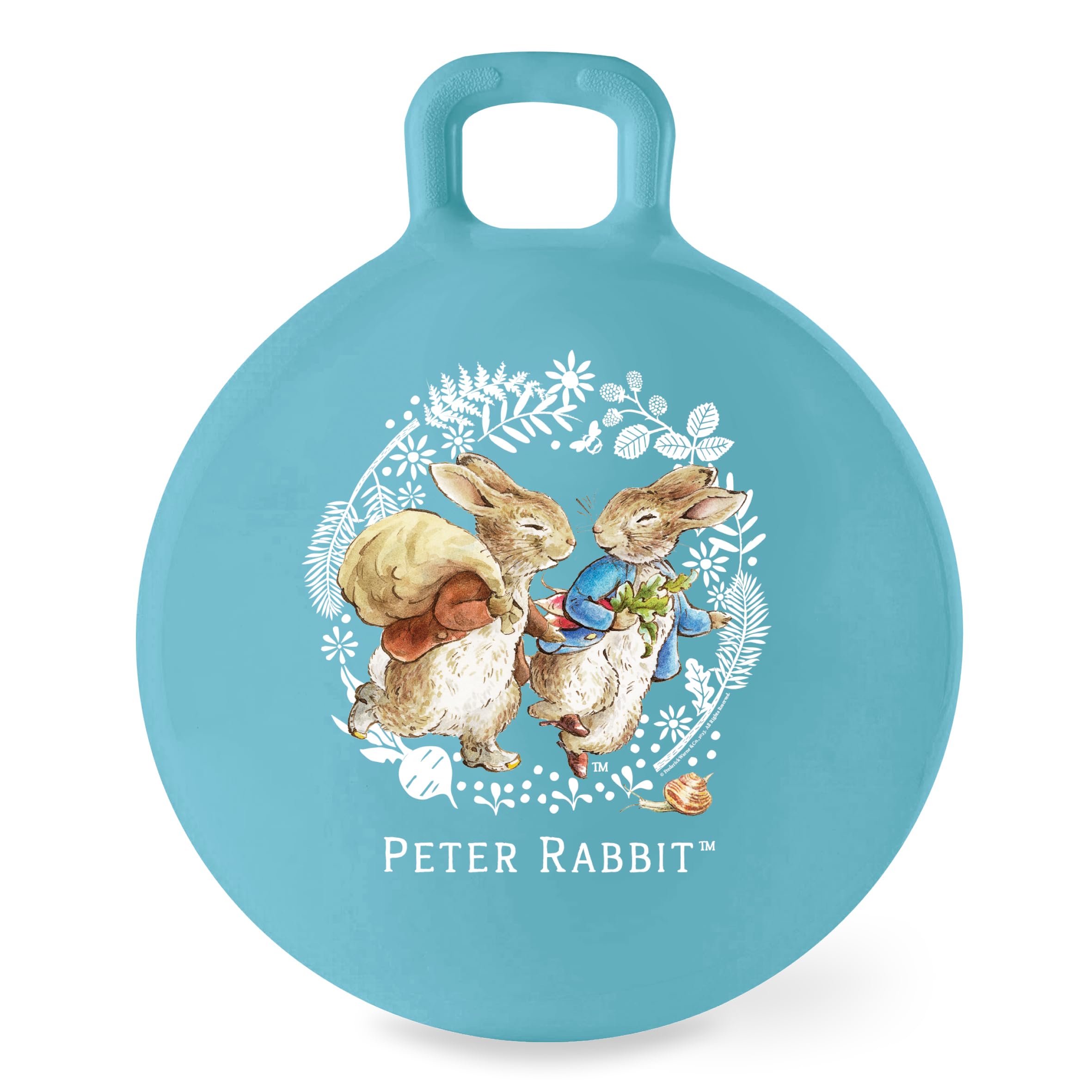 Peter Rabbit Space Hopper – Retro Bouncing Toy for Children, Durable Outdoor Inflatable Ball with Handle – Official Design