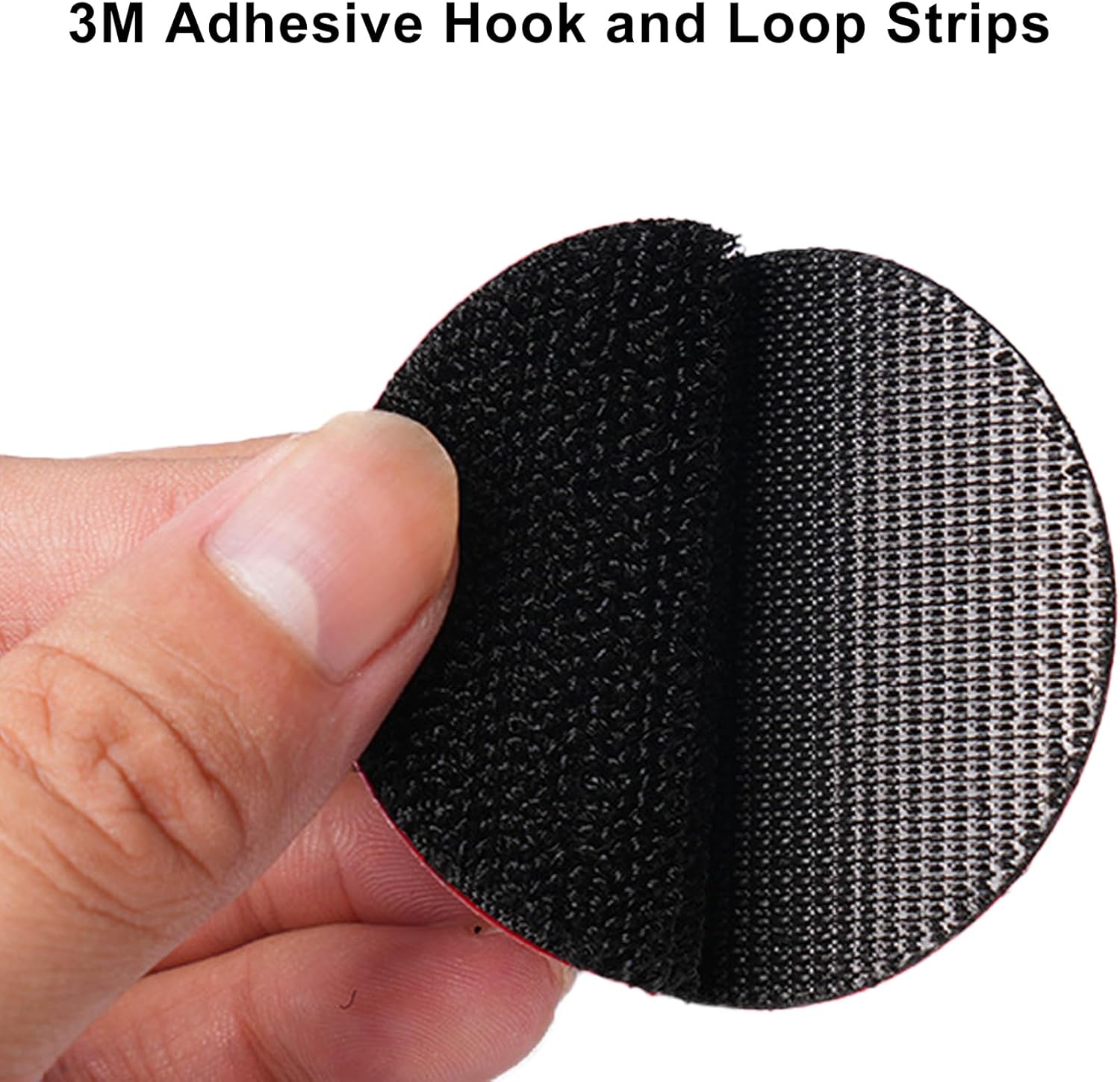 Heavy Duty Hook and Loop Strips Black Velcro with Super Adhesive Heavy Duty Heat Resistant Waterproof Outdoor Or Indoor Use (1.96×1.96in*18pcs)
