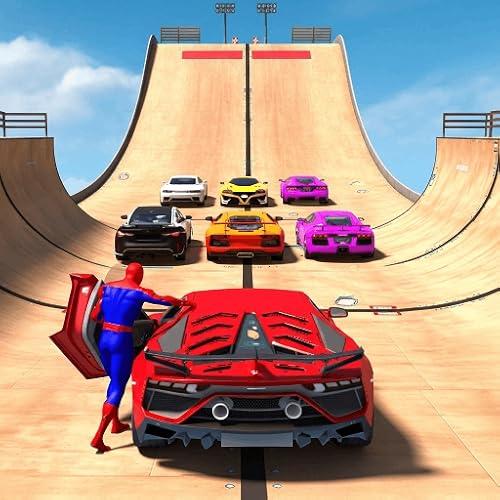 Sauts périlleux en voiture sur pistes impossibles - Jeu de conduite acrobatique sur rampe géante