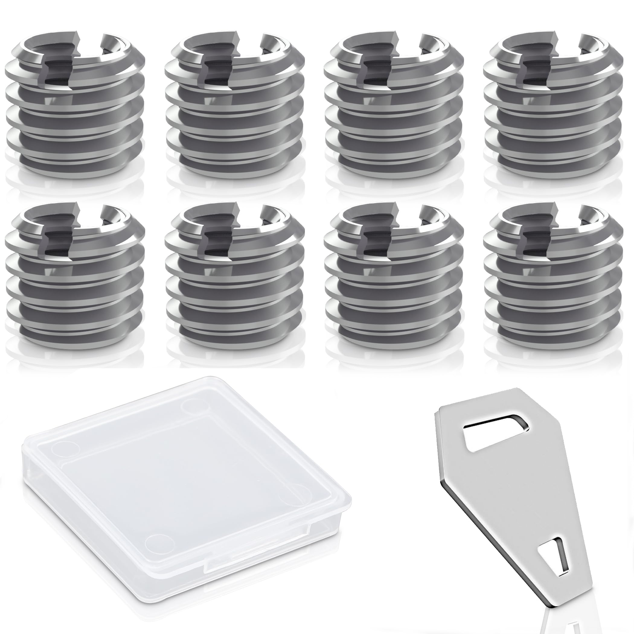 3/8" to 1/4" Bushing Convert Screw Adapter Tripod Ballhead Reducer, 1/4" to 3/8" Camera Convert Screw Adapter Mount for Tripod, Monopod, Ballhead, Video Light Stand & DSLR SLR cameras, Stainless Steel