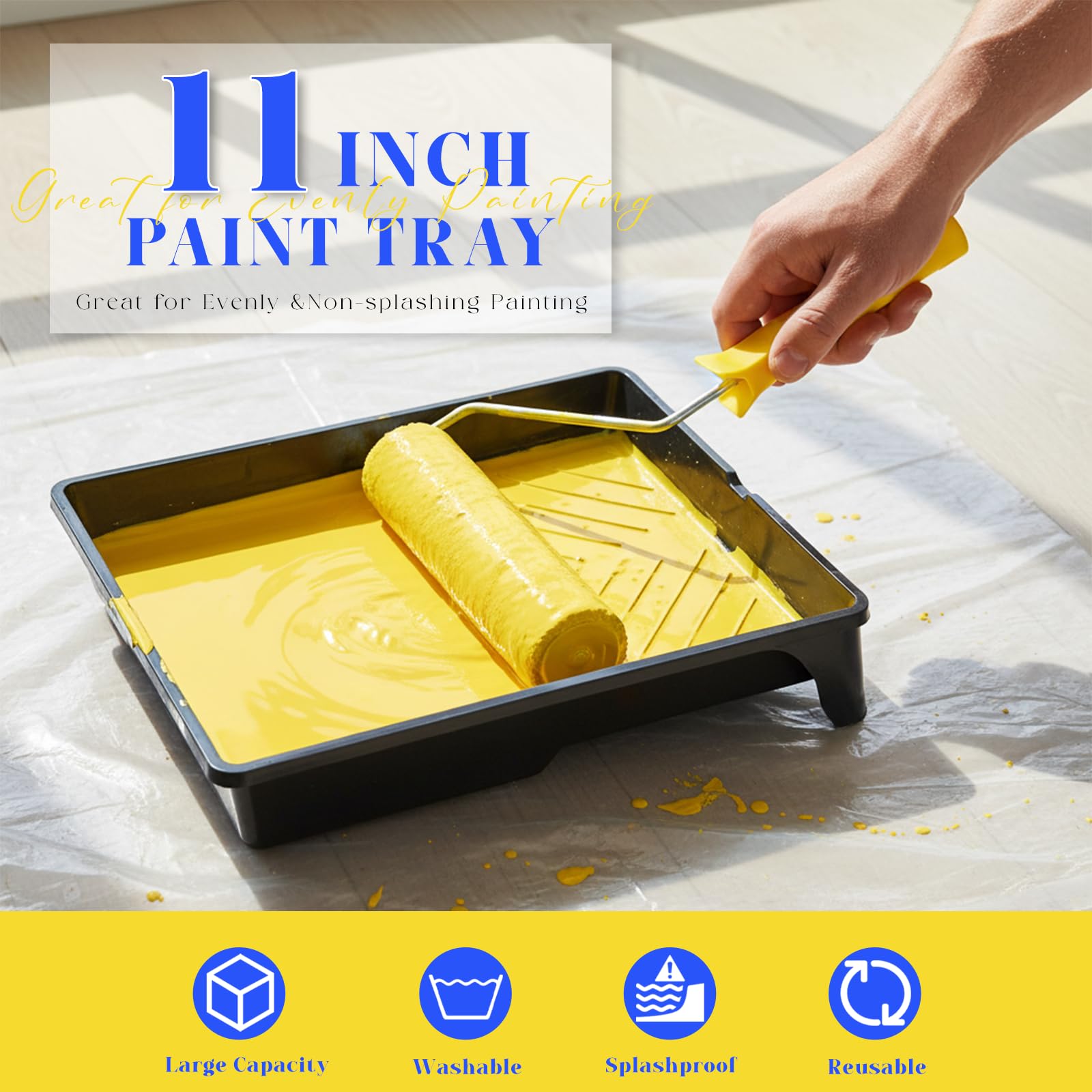 Paint Roller Kit - 18 Pcs with Extension Pole -5