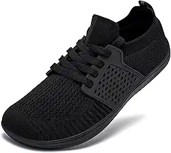 Largo Minimalista Sapatos Descalços Masculino Feminino Tênis de Caminhada | Sola Zero Drop | Relaxamento Ideal